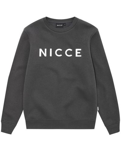 Nicce London Logo Crew Sweatshirt - Grey