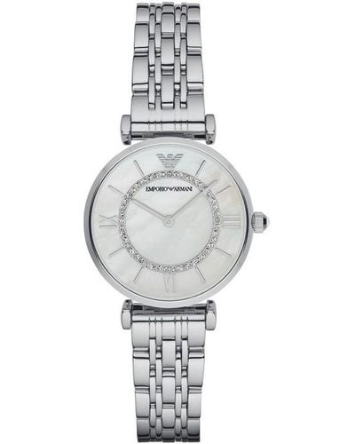 Emporio Armani Quartz Ladies Watch - Metallic