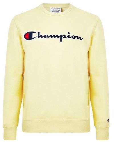 Champion Logo Sweatshirt - Yellow
