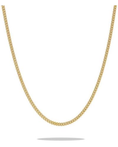 Common Lines Curb Necklace - Metallic