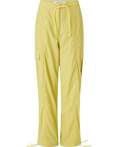 Calvin Klein Wide Pant - Yellow