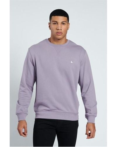 Jack Wills Belvue Crew Sweatshirt - Purple