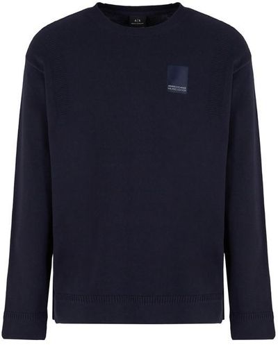 Armani Exchange Milano Jumper - Blue