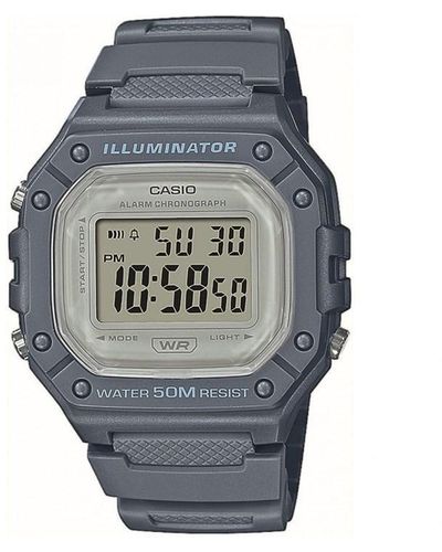 G-Shock Unisex W-218hc-2avef Alarm Watch - Grey