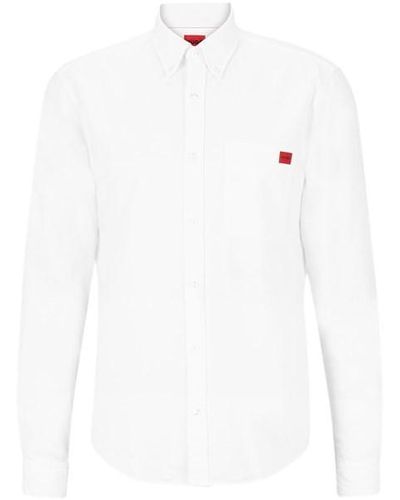 HUGO Boss Evito Block Colour Shirt - White