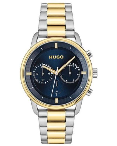 HUGO Gents #advise Two-tone Bracelet Watch - Metallic