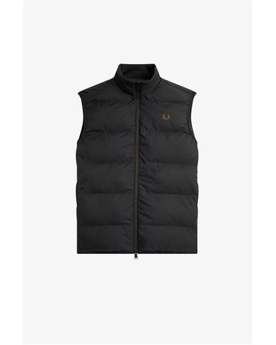 Fred Perry J4566 Insulated Gilet - Blue
