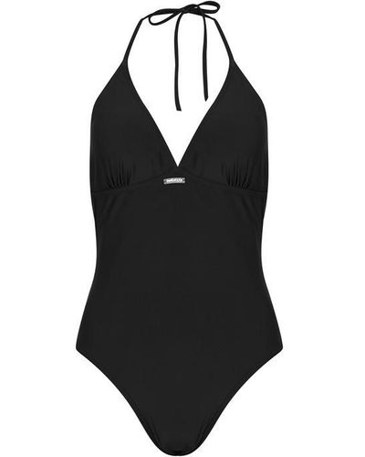 SoulCal & Co California Tie Shoulder Swimsuit - Black