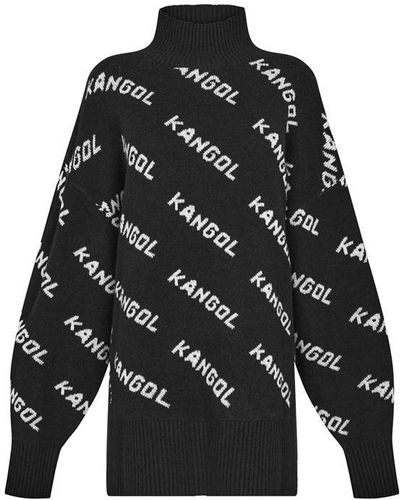 Kangol Longline Knitted Jumper - Black