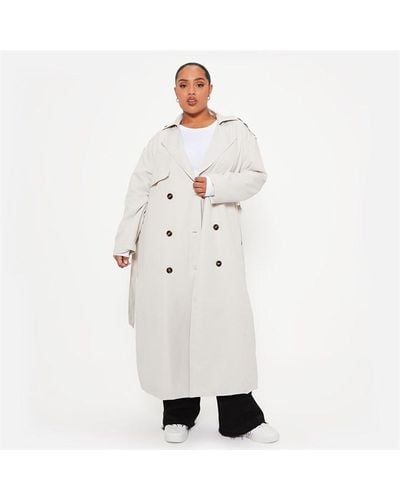 I Saw It First Premium Belted Trench Coat - White