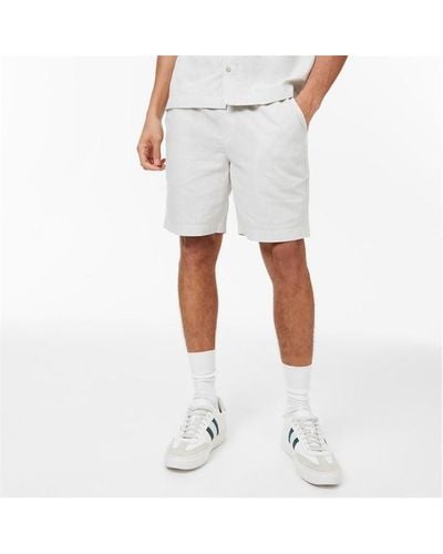 Jack Wills Linen Shorts - White