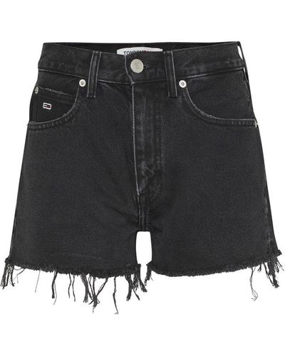 Tommy Hilfiger Hot Pant Bg0085 Denim Shorts - Black