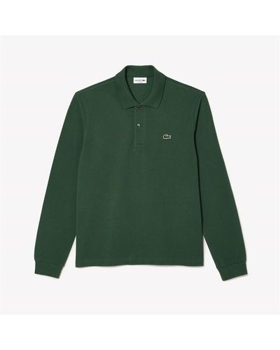 Lacoste Original L.12.12 Long Sleeve Cotton Polo Shirt - Green