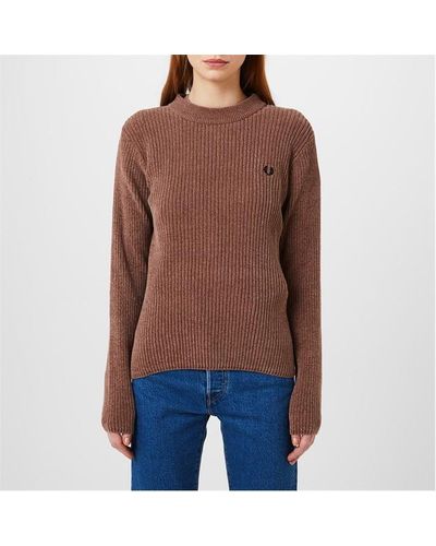 Fred Perry Fred Chenille Top Ld34 - Brown