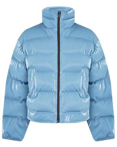 McQ Coated Puffer Jacket - Blue