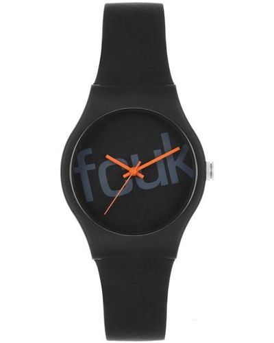 French Connection Fc Anlg Bd Watch 99 - Black