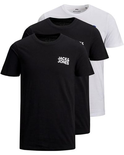 Jack & Jones Logo 3-pack T-shirt - Black