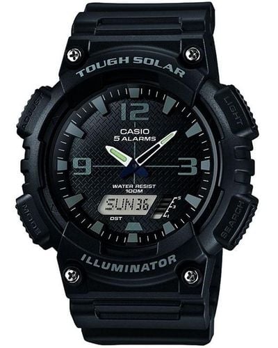 G-Shock Alarm Chronograph Solar Powered Watch - Black