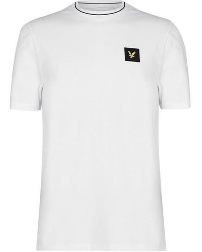 Lyle & Scott Patch Logo T-shirt - White