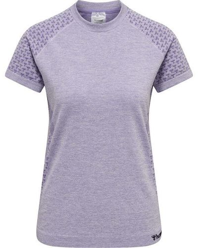 Hummel Seamless T Shirt - Purple