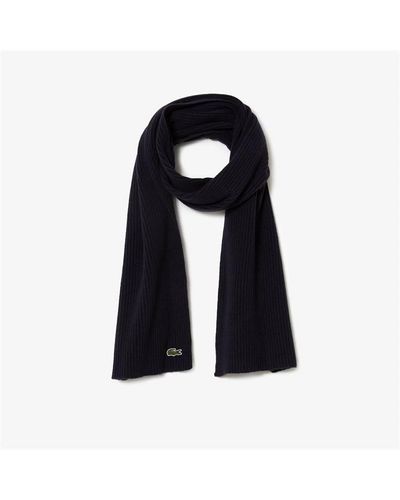 Lacoste Knitted Scarf - Black