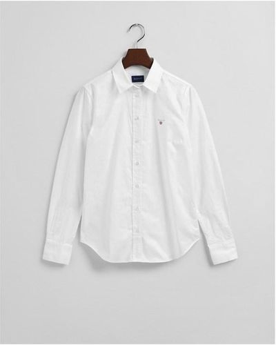 GANT Stretch Oxford Shirt - White