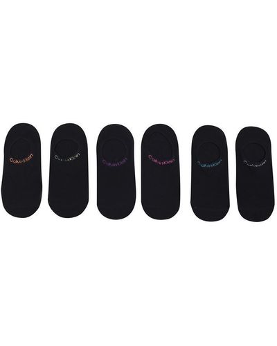 Calvin Klein 6 Pack Socks - Black