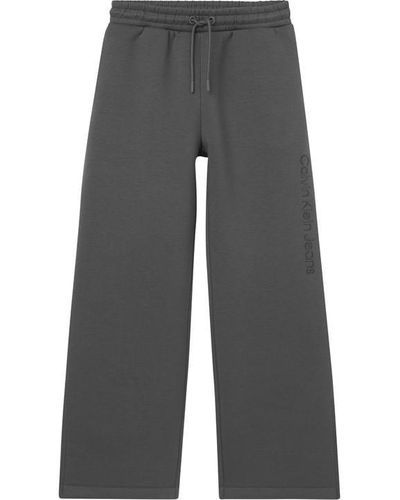 Calvin Klein Embroidery Spacer Jogging Bottoms - Grey