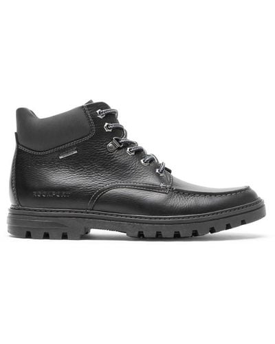 Rockport Weather Or Not Moc Toe Boots - Waterproof - Black