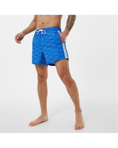 Jack Wills All Over Print Swim Shorts - Blue