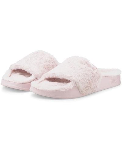 PUMA Fluffy Sliders - Pink