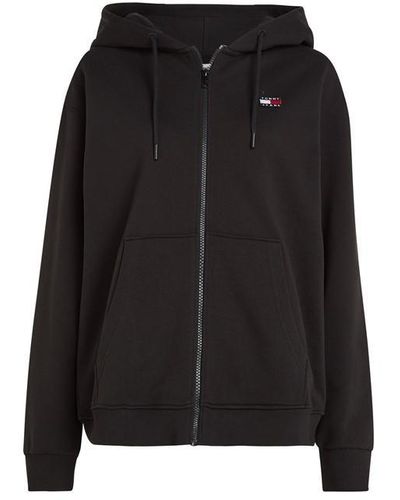 Tommy Hilfiger Tjw Relaxed Zip-up Hoody - Black