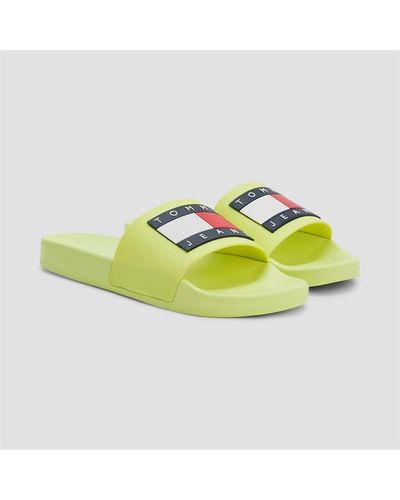 Tommy Hilfiger Pool Sliders - Yellow