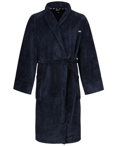 Lee Jeans Ohio Dressing Gown Robe - Blue