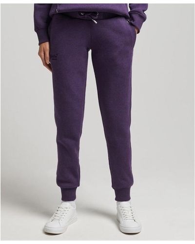 Superdry Logo Jogging Trousers - Purple