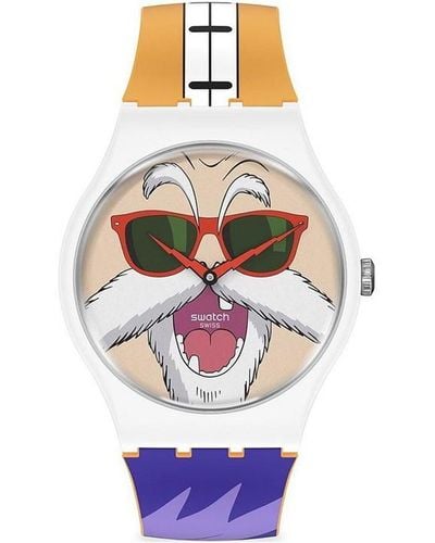 Swatch Swtch Kmsnnn Drgn Bll - White