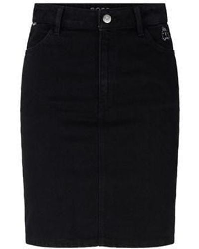BOSS Black Denim Skirt