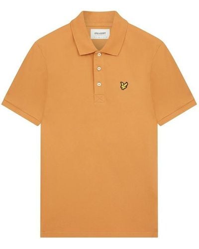 Lyle & Scott Basic Short Sleeve Polo Shirt - Orange