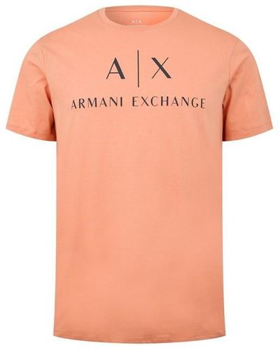 Armani Exchange Logo T-shirt - Orange