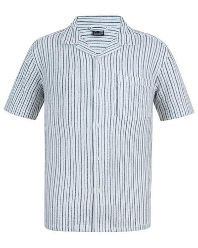 Fabric Stripe Shirt - Blue