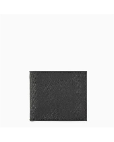 Armani Exchange All Over Logo Wallet - Black