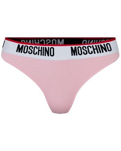 Moschino 2 Pack Tape Thongs - Purple