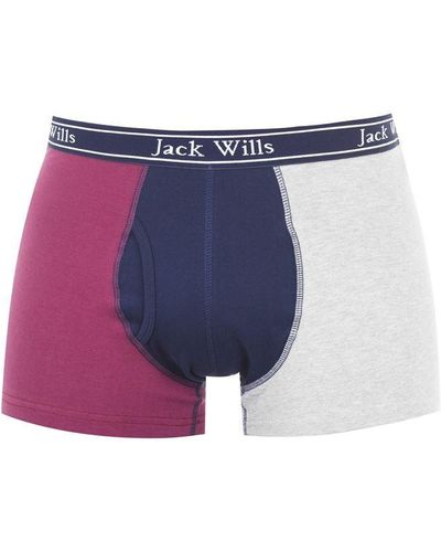 Jack Wills Bridley Colour Block Boxer - Blue