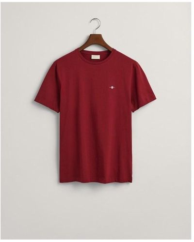 GANT Regular Fit Shield T-shirt - Red