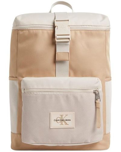 Calvin Klein Sports Essentials Slim Square Backpack - Natural
