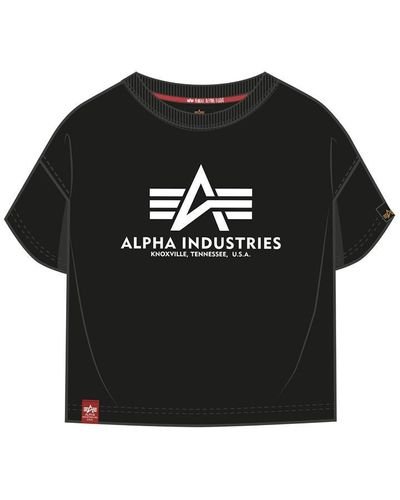 Alpha Industries Basic Boxy T Shirt - Black