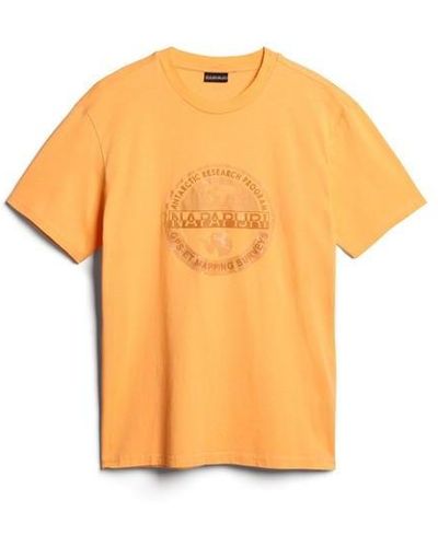 Napapijri Bollo Short Sleeve T Shirt - Orange