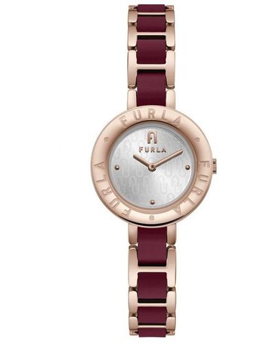 Furla Essential Rose Gold Watch Ww00004012l3 - Metallic