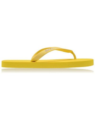 Emporio Armani Emporio Logo Flip Flops - Yellow