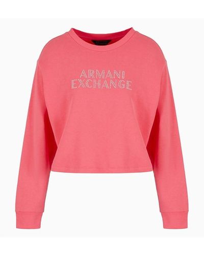 Armani Exchange Dia Lgo Crp Crew Ld42 - Red